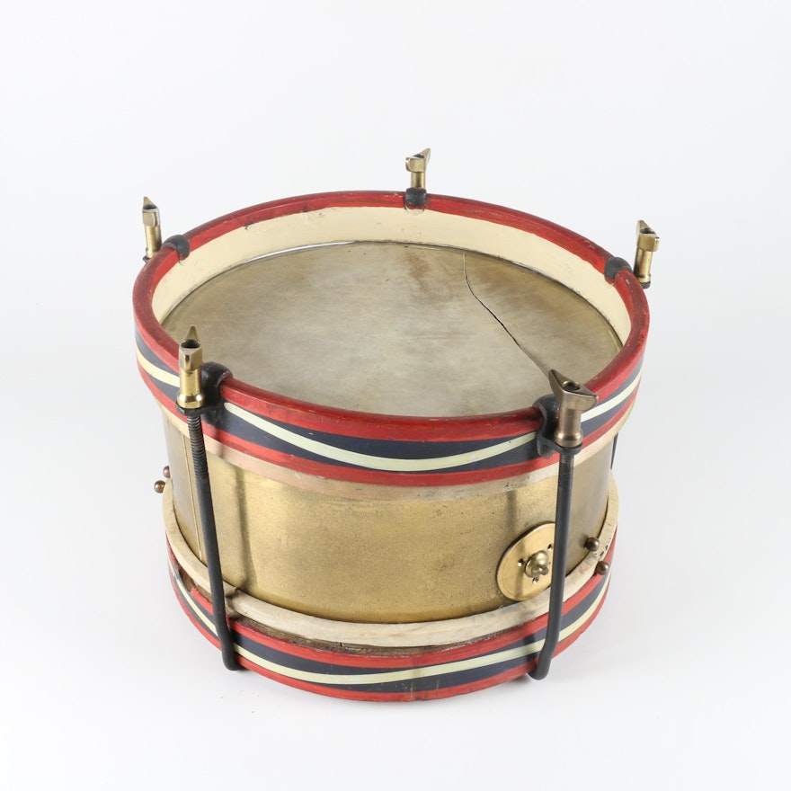 Vintage Marching Band Style Drum