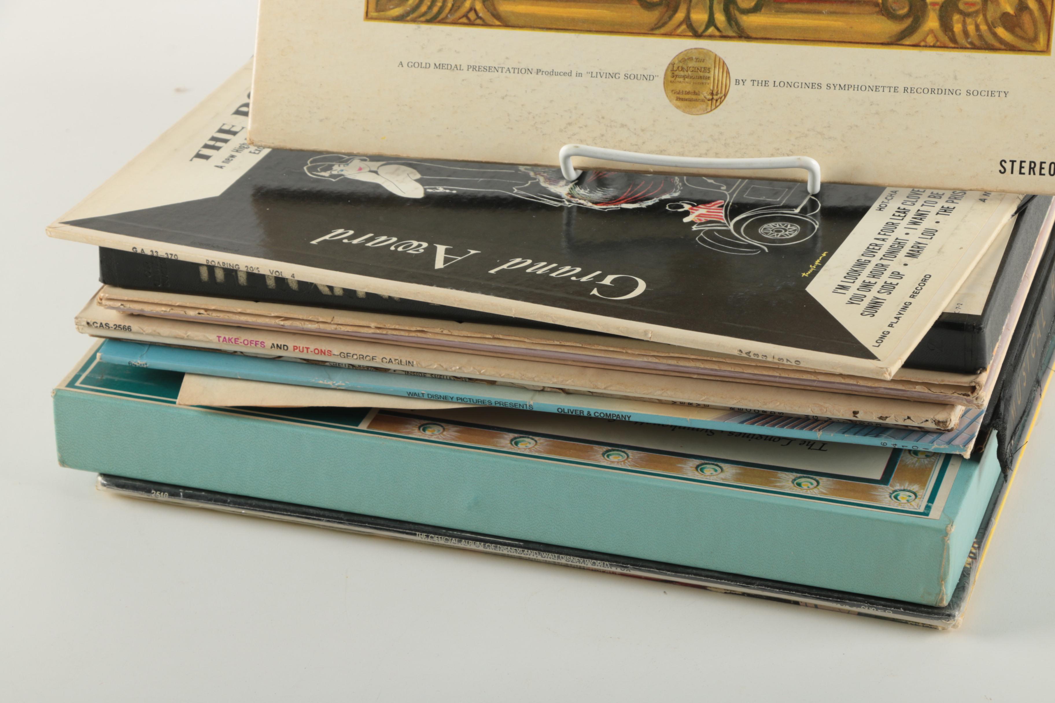 Eclectic Assortment of Disney, Comedy, And 1920s and '30s Hit LPs
