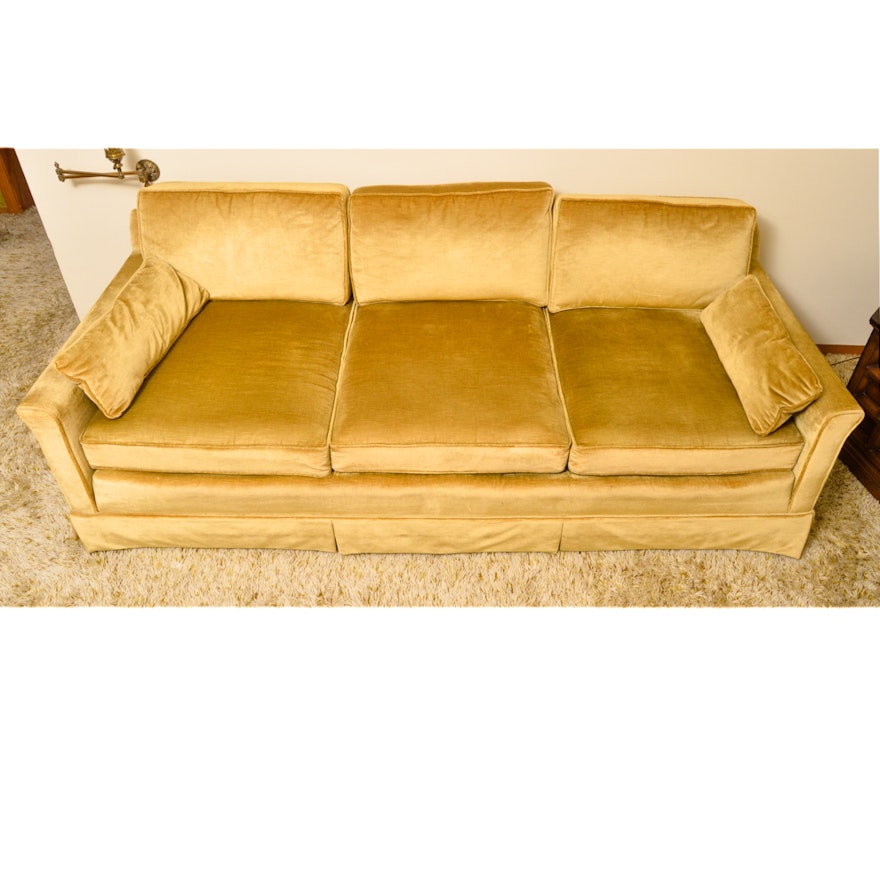 Velveteen Sofa by Sherrill