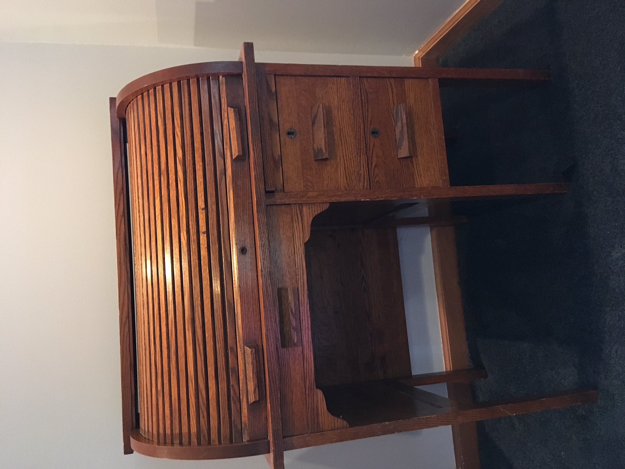 Vintage Child's RollTop Desk and Chair Everything But The House