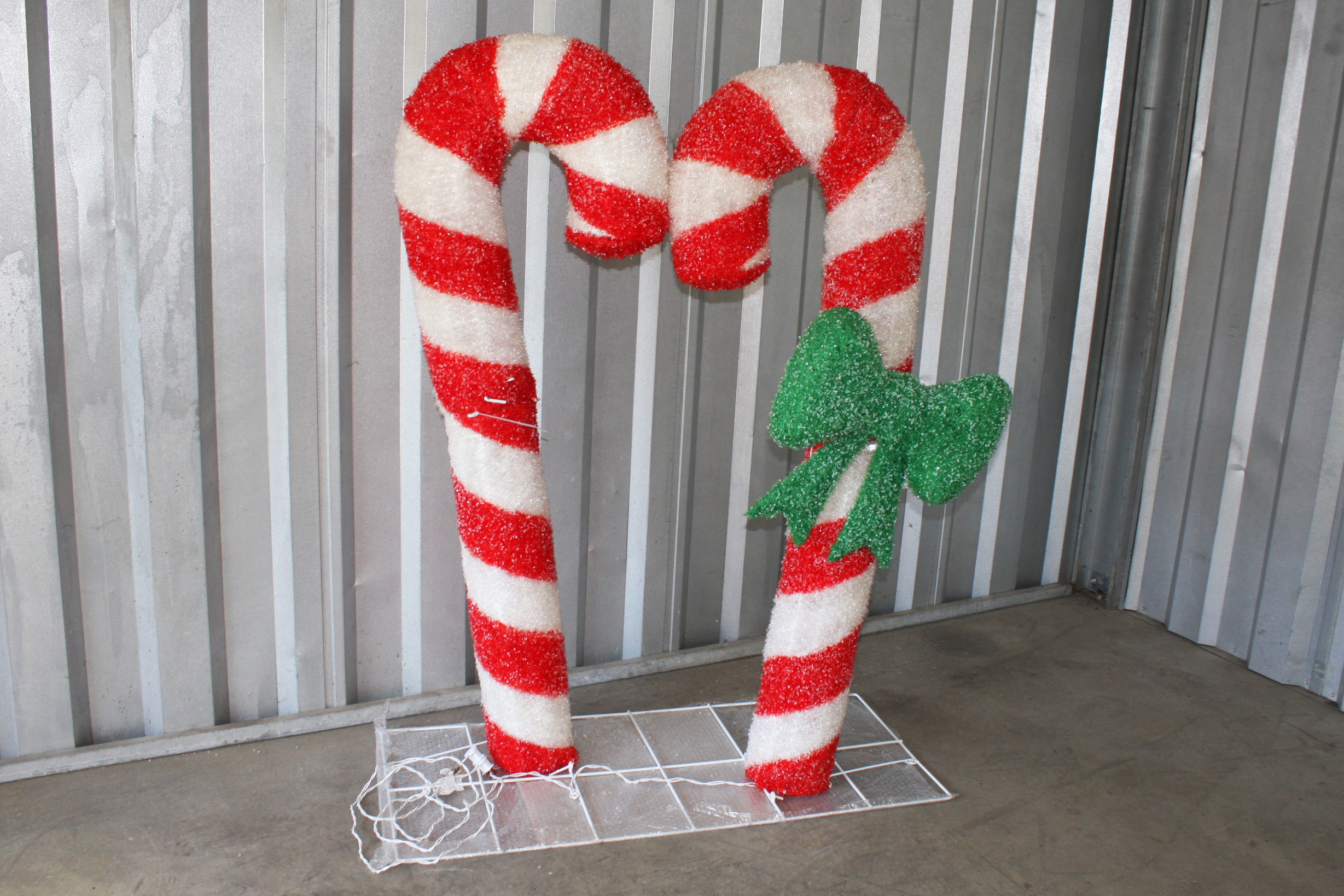 Outdoor Candy Cane Christmas Decor