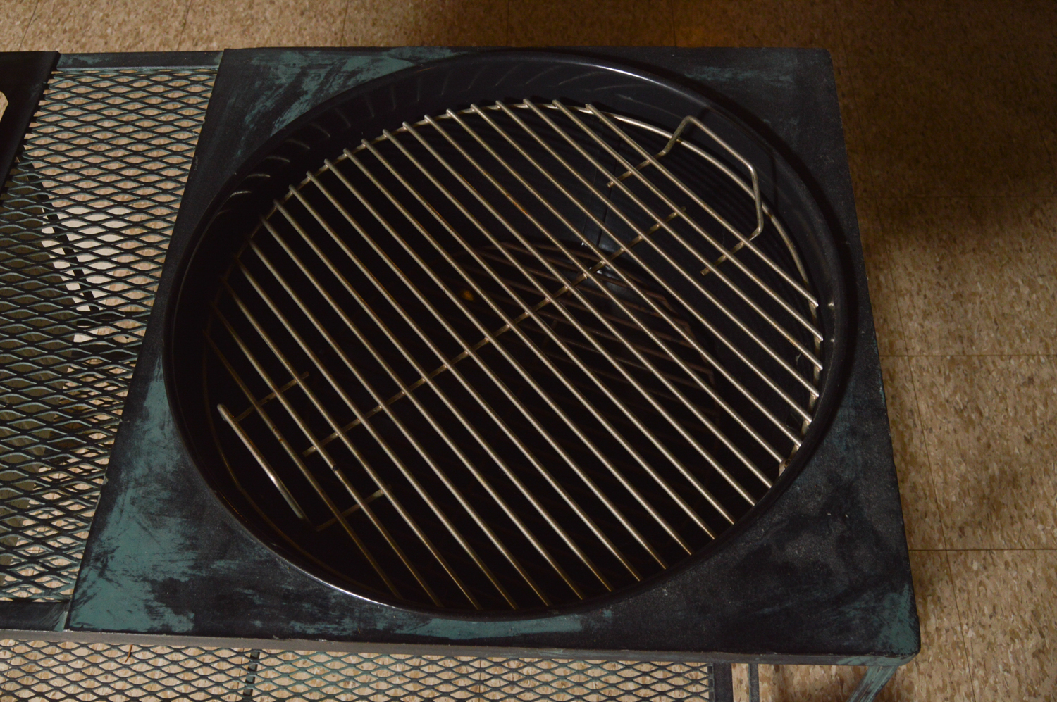 Metal Patio Bar Cart with Grill and Cooler Inserts