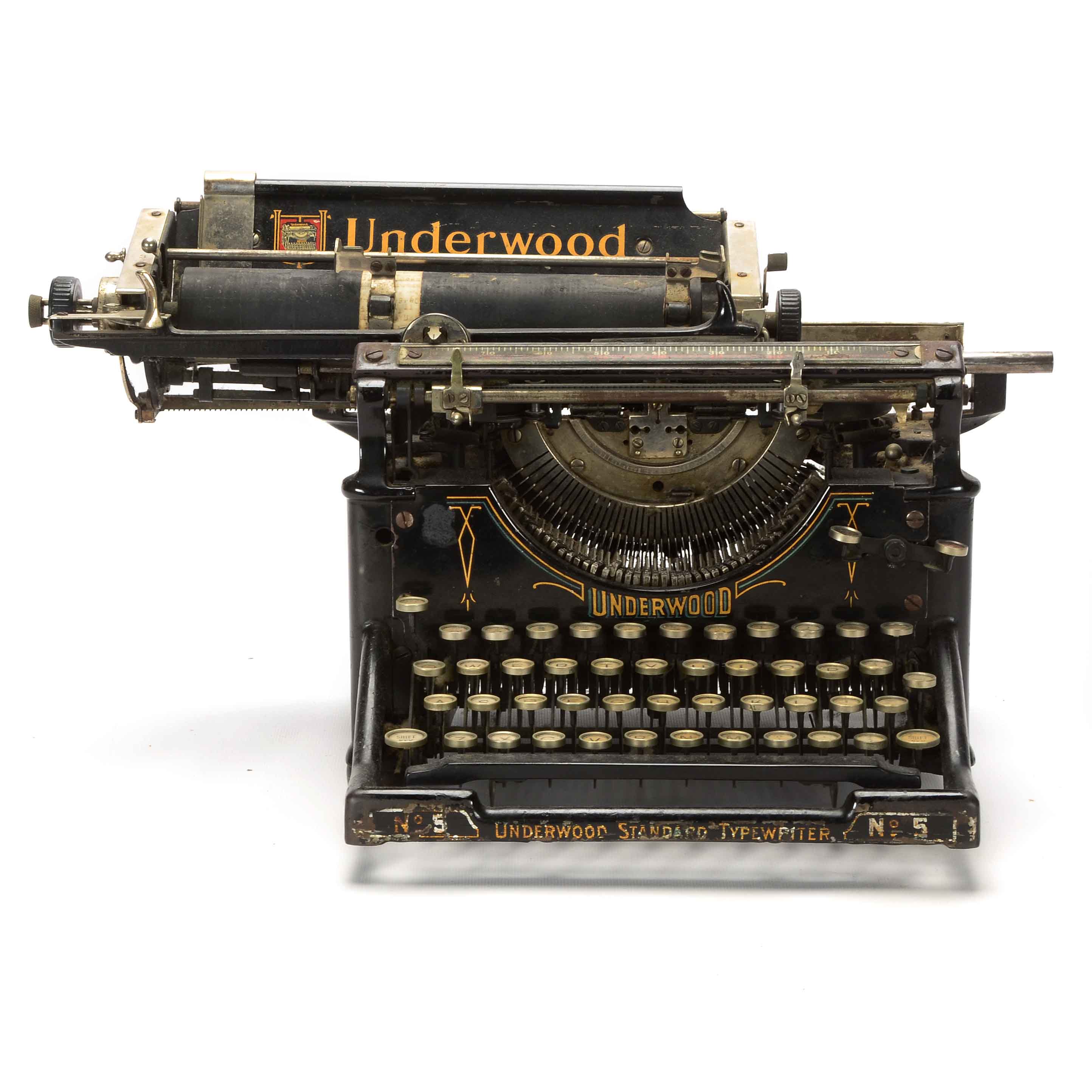 Vintage Underwood No. 5 Typewriter