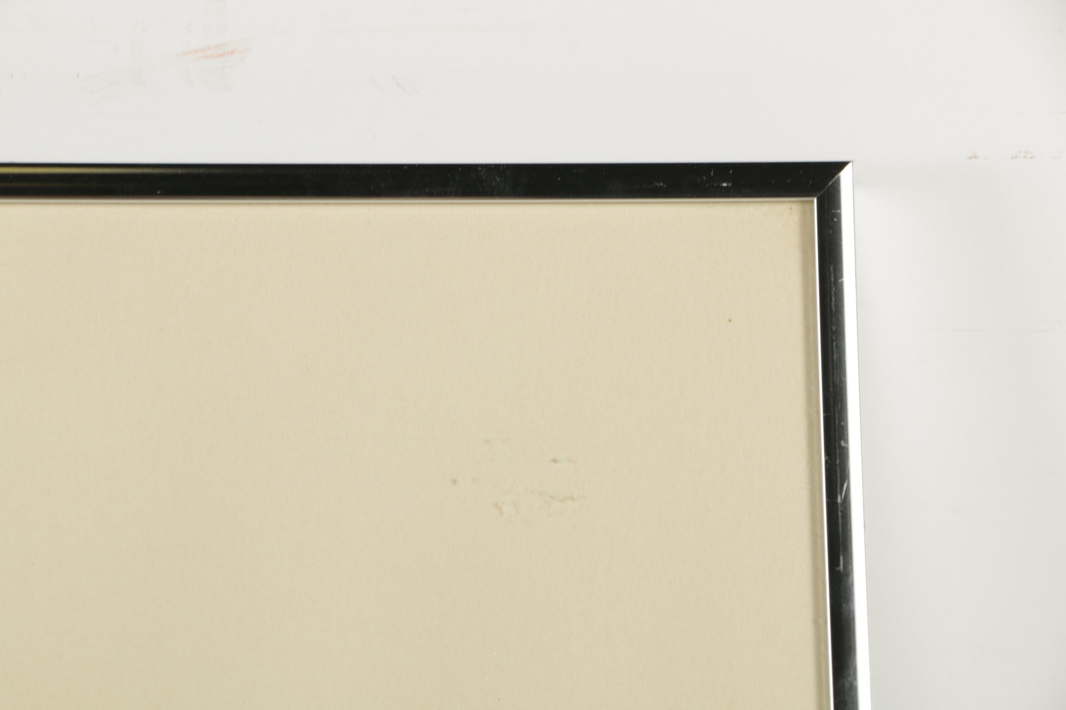 Werner Pfeiffer Limited Edition Embellished Serigraph on Paper "Portable"