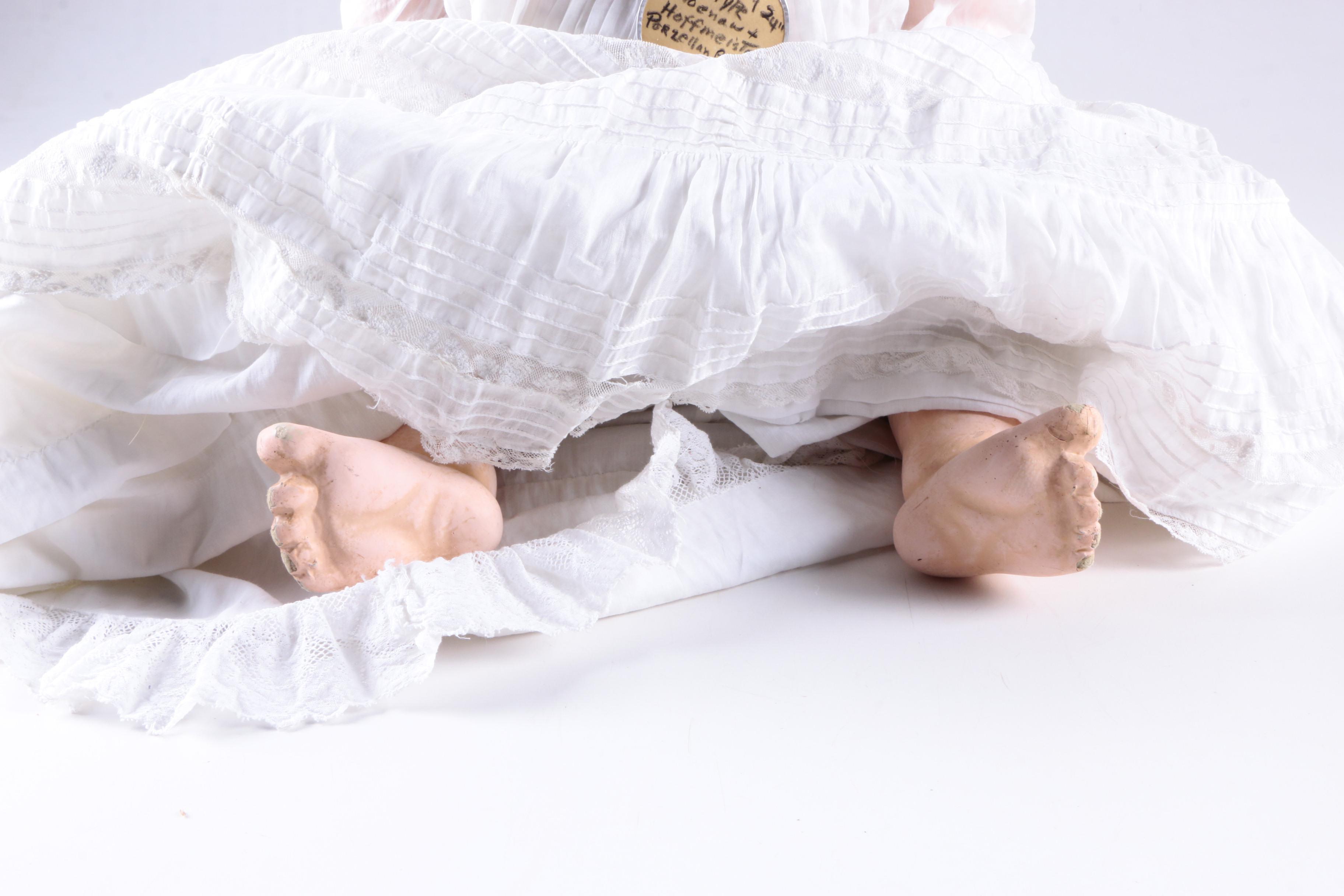 1930s Schoenau & Hoffmeister Bisque and Composition Baby Doll