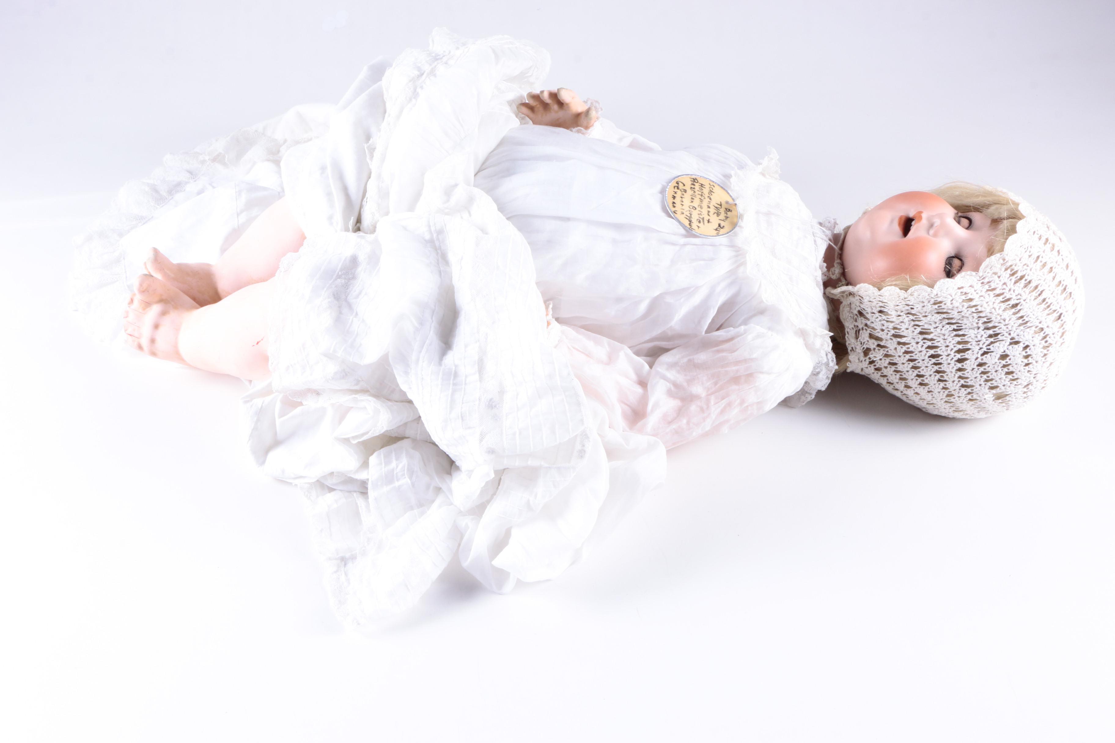 1930s Schoenau & Hoffmeister Bisque and Composition Baby Doll