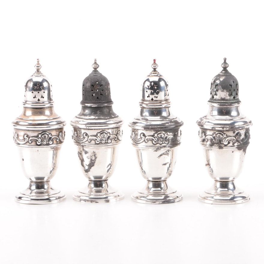 Gorham Repoussé  Sterling Silver Shakers