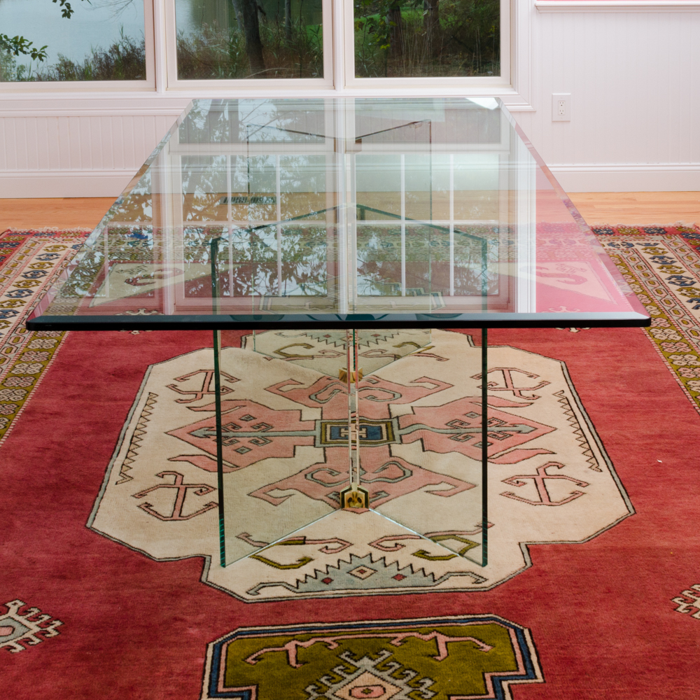 Contemporary Glass Dining Table