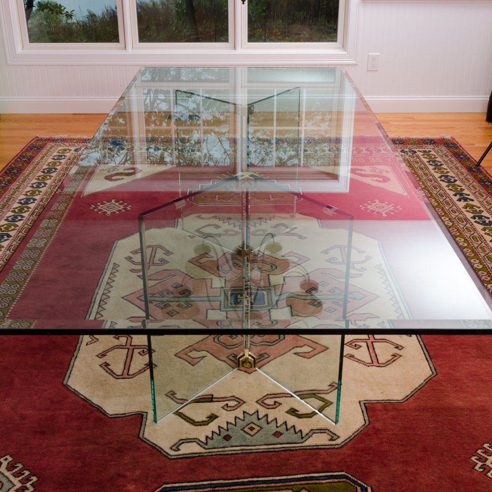 Contemporary Glass Dining Table