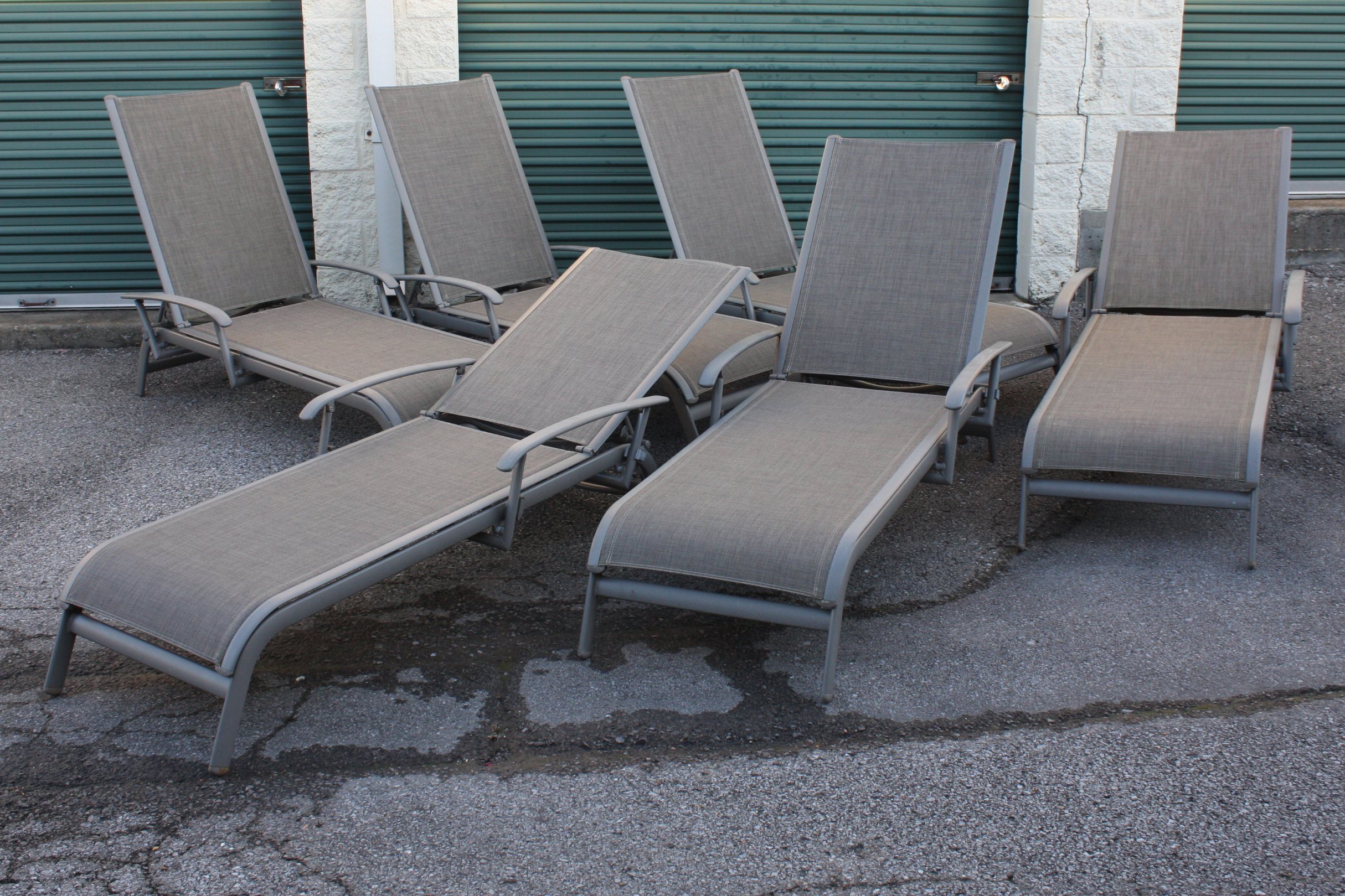 Sunbrella Metal Outdoor Loungers