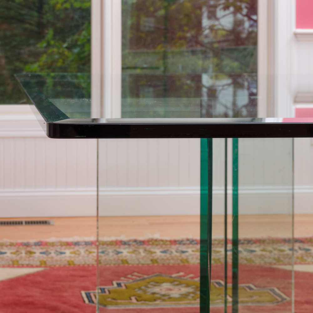 Contemporary Glass Dining Table