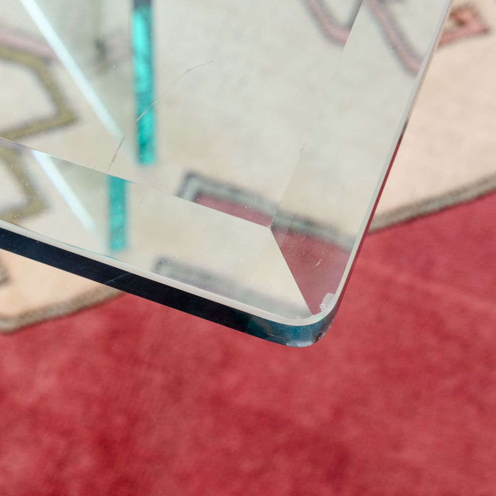 Contemporary Glass Dining Table