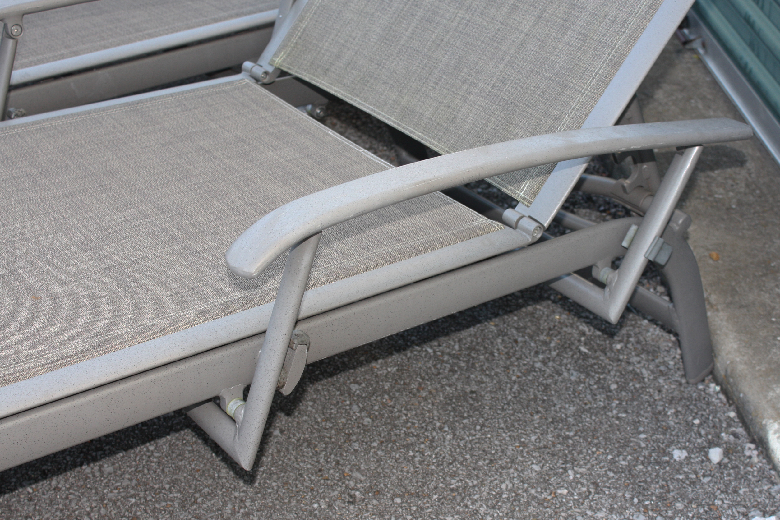 Sunbrella Metal Outdoor Loungers