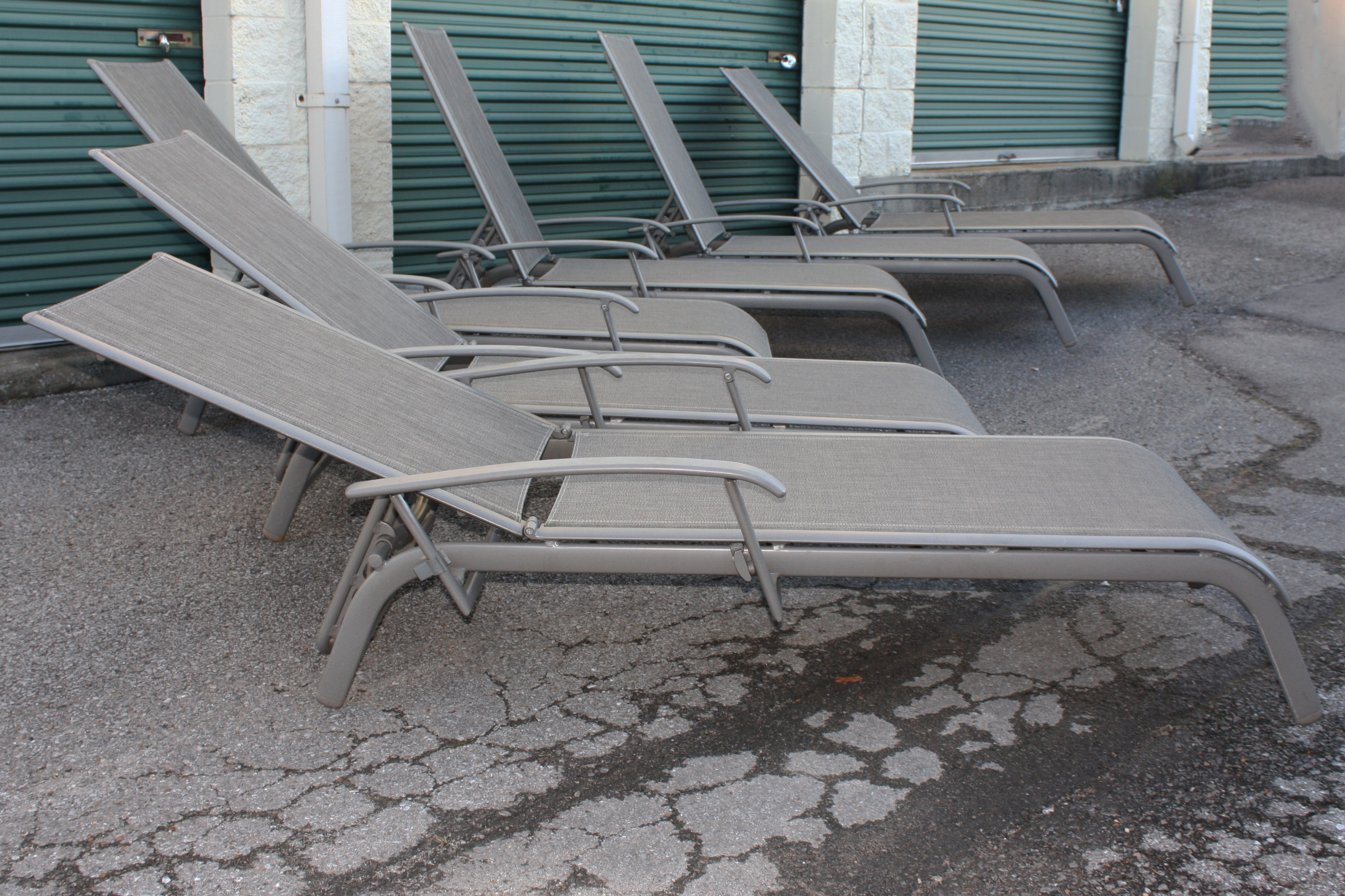 Sunbrella Metal Outdoor Loungers