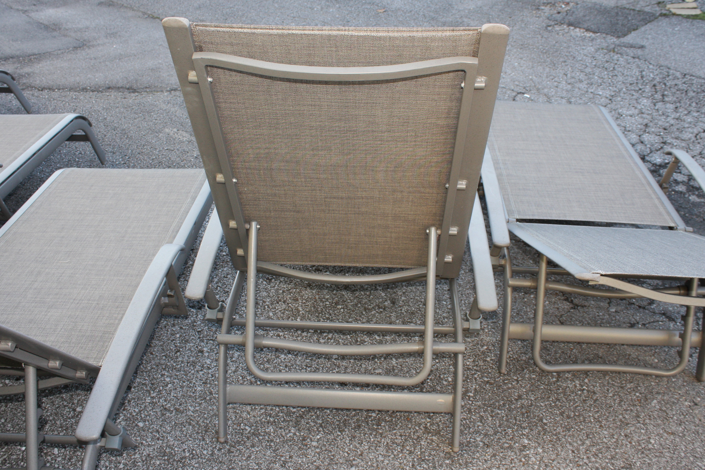 Sunbrella Metal Outdoor Loungers