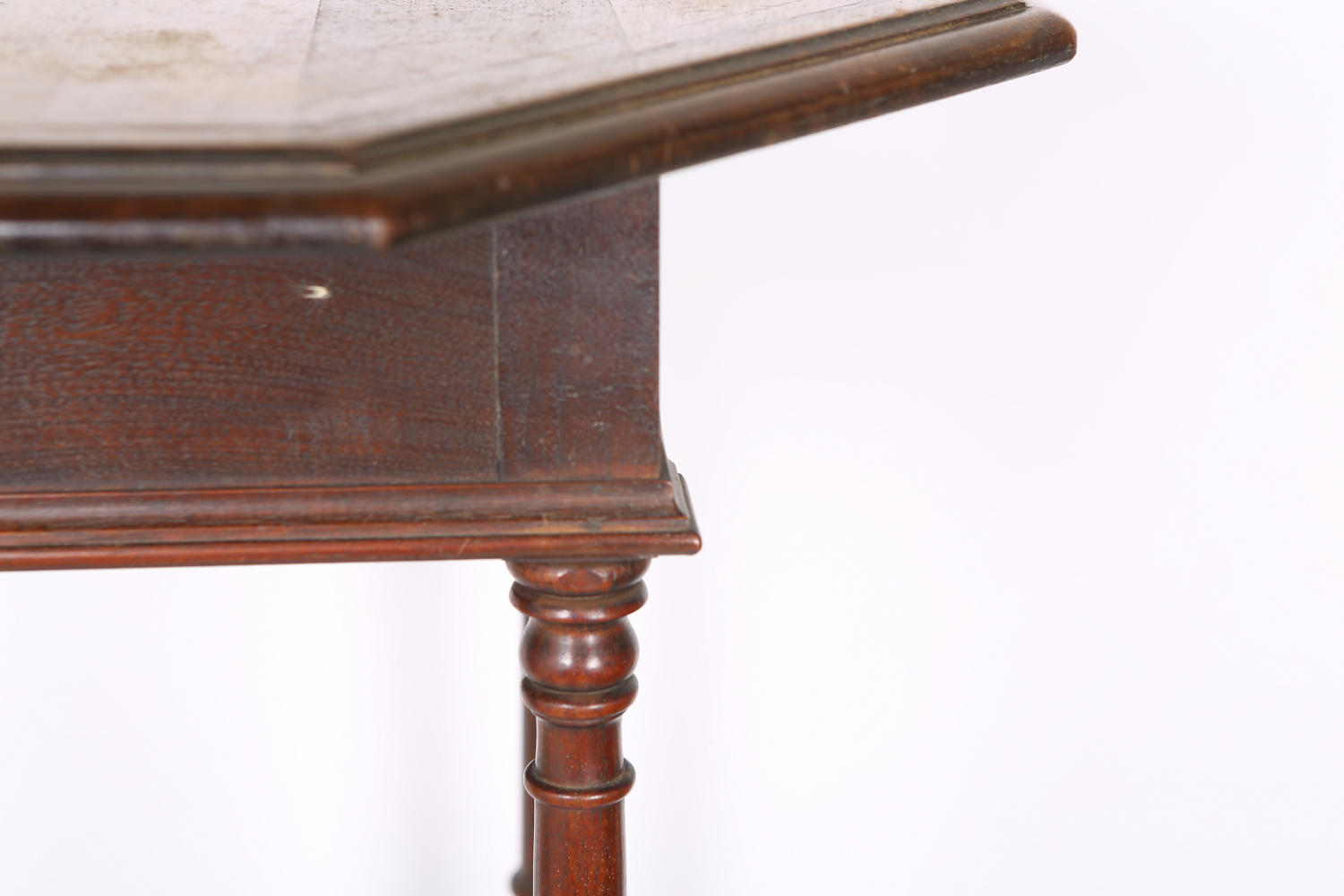 1920s Inlaid Walnut Octagonal End Table
