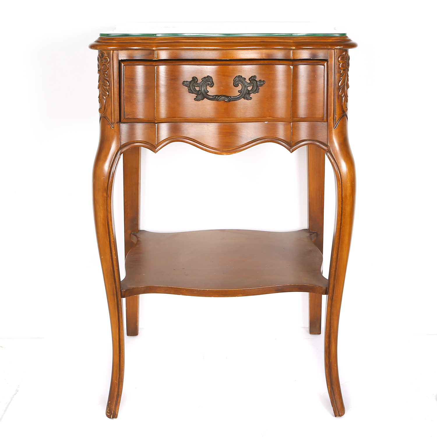 Cherry Stained Wooden Side Table