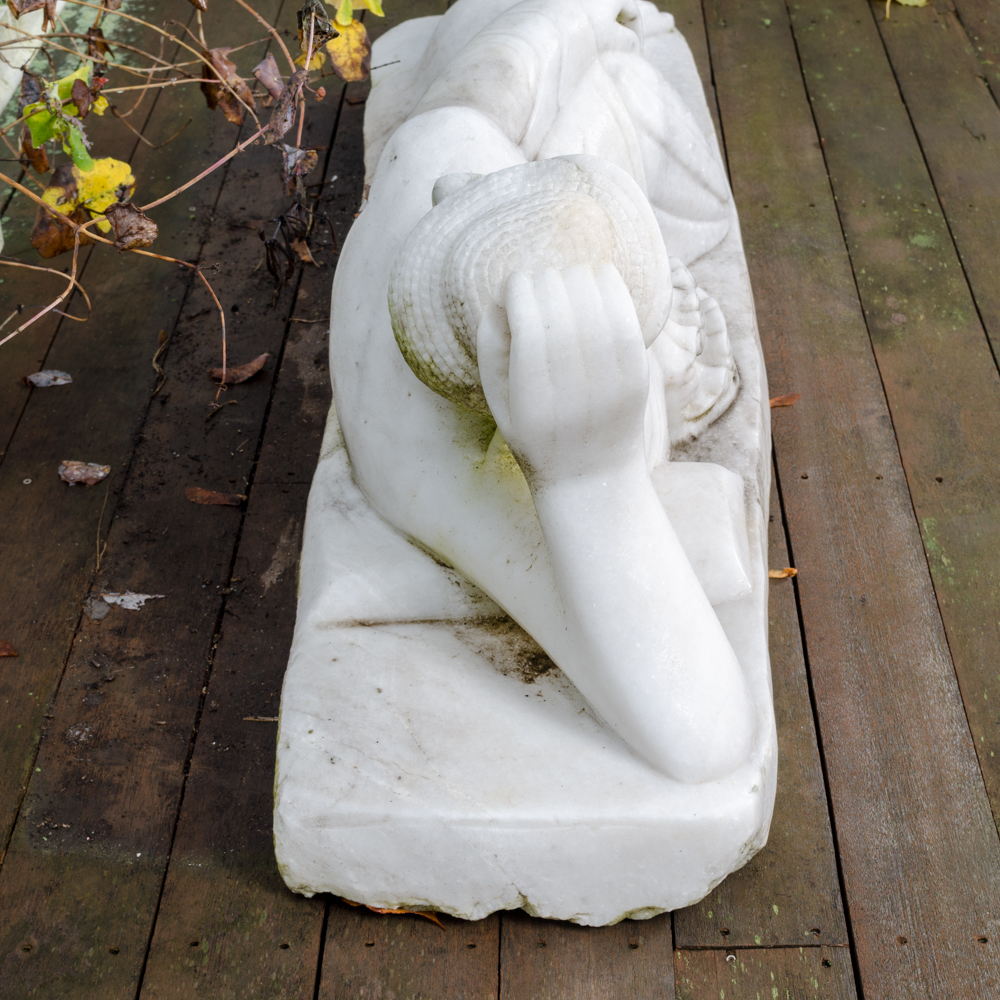 Reclining Marble Buddha