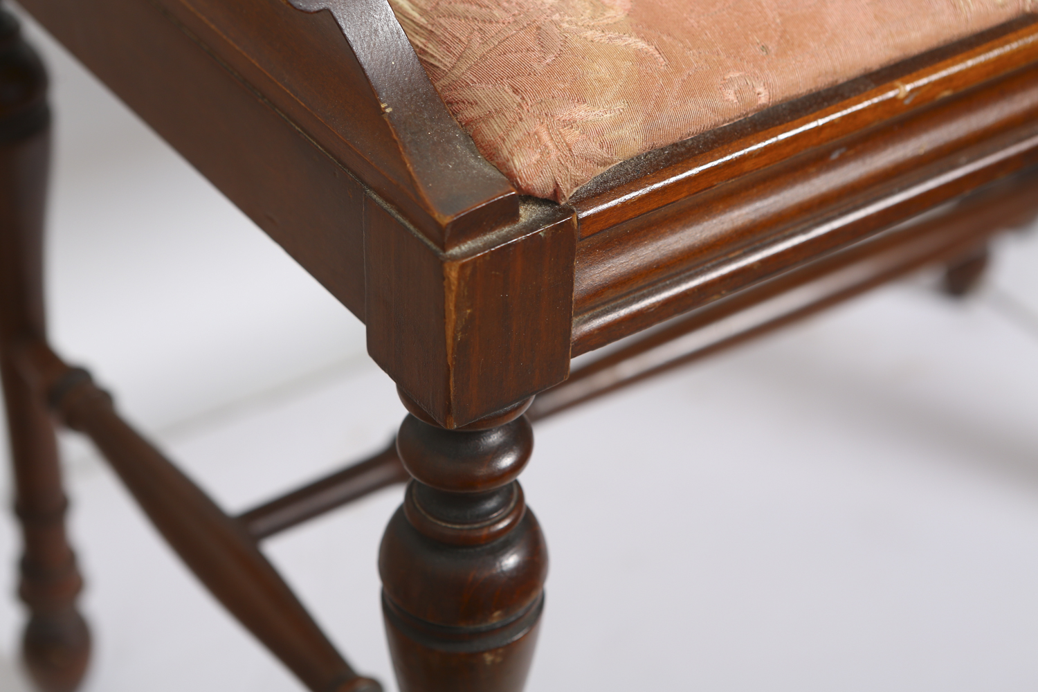 Vintage Federal Style Mahogany Chair and Sheraton Style Bench