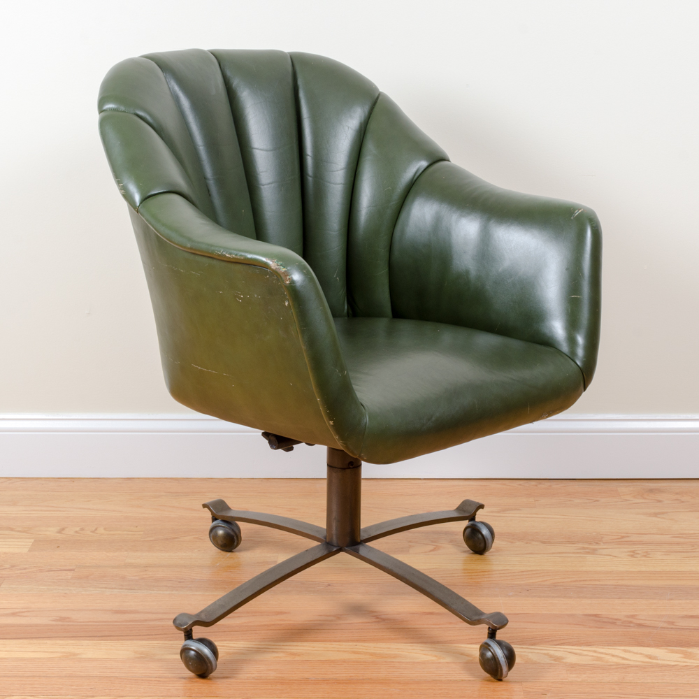 Green Swivel Office Chair