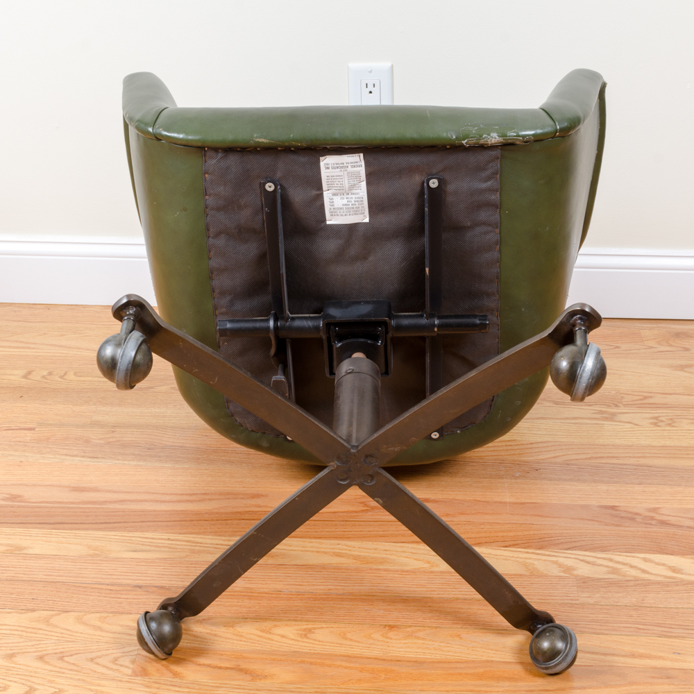 Green Swivel Office Chair