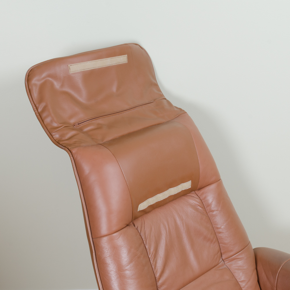 Leather Reclining Chair with Ottoman by Benchmaster