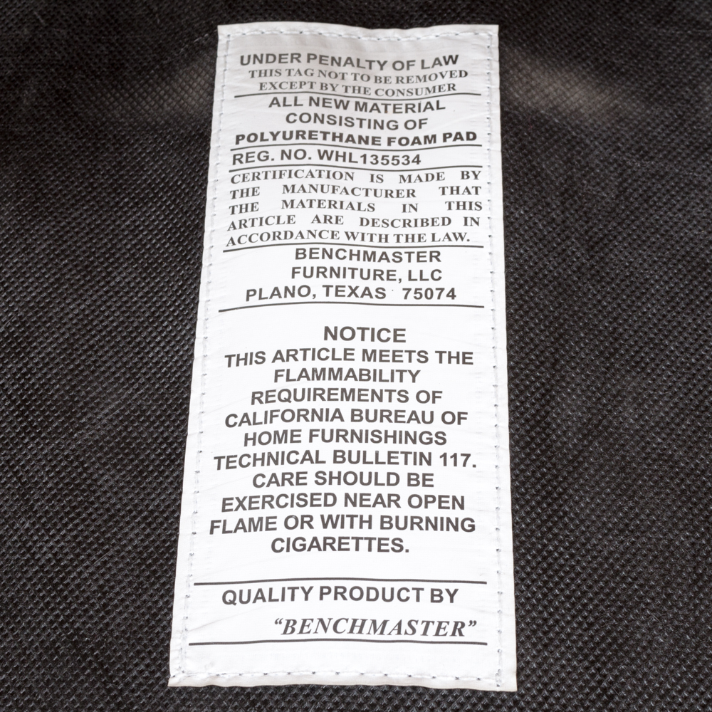 Leather Reclining Chair with Ottoman by Benchmaster