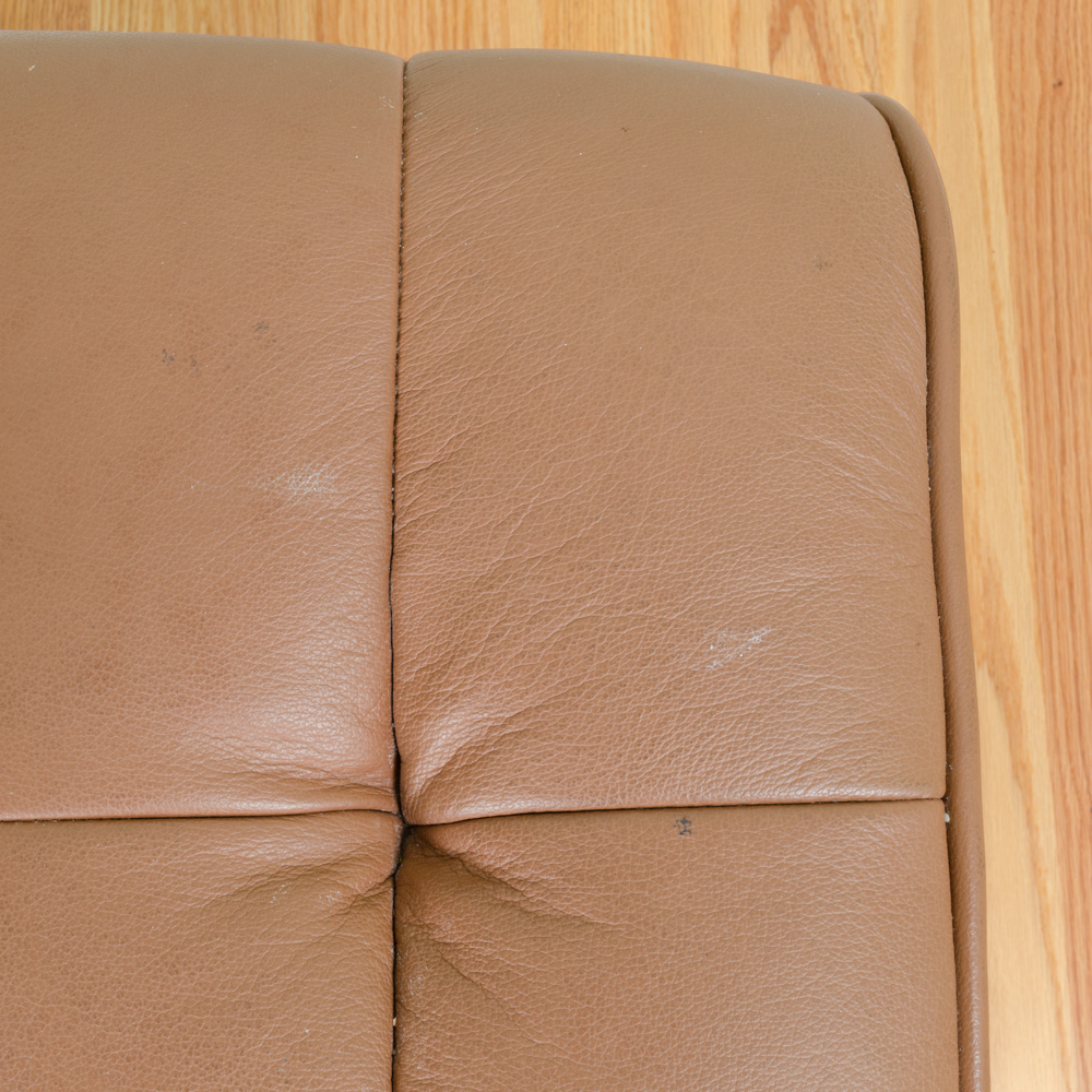 Leather Reclining Chair with Ottoman by Benchmaster