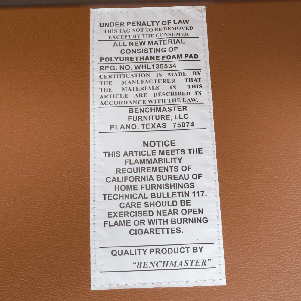 Leather Reclining Chair with Ottoman by Benchmaster