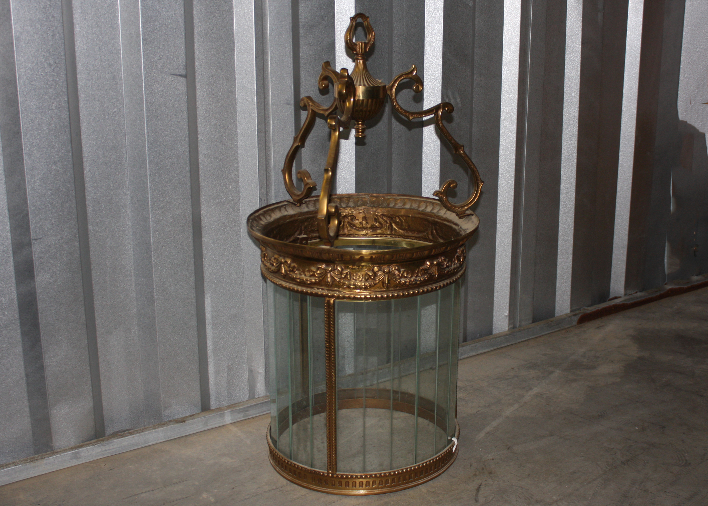 Gold Tone Pedant Light Shade