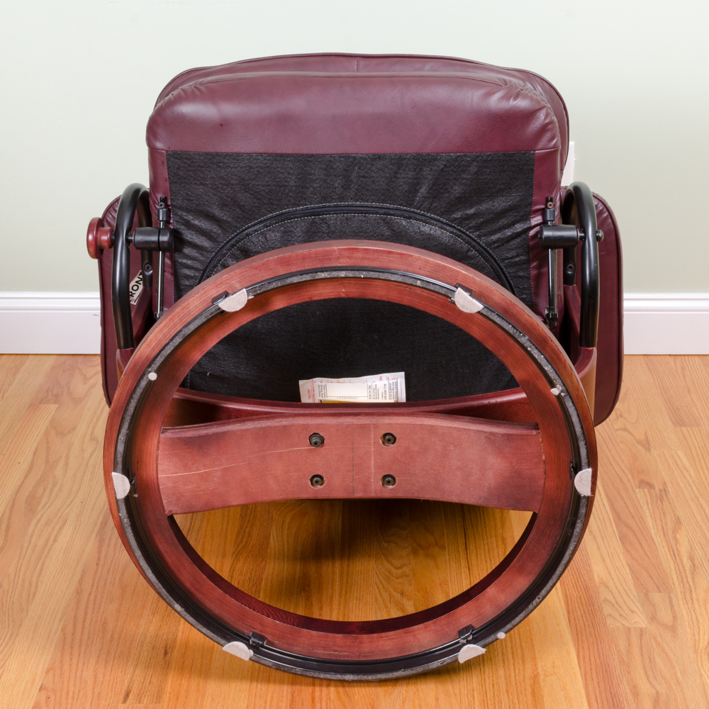 Burgundy Leather Reclining Chair by Palliser