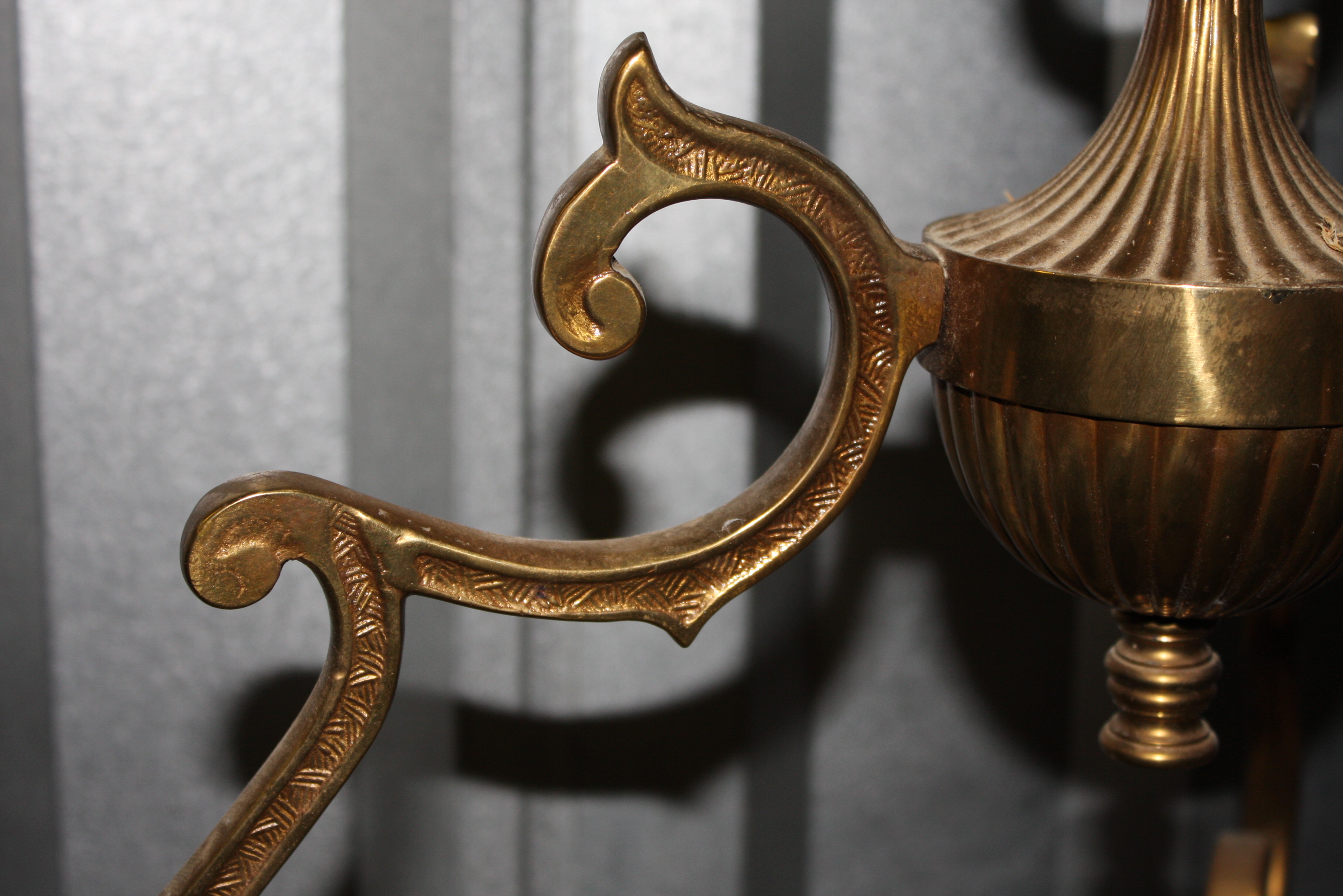 Gold Tone Pedant Light Shade