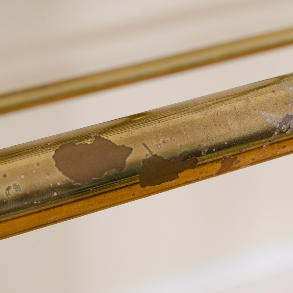 Brass Finished King Size Headboard and Footboard