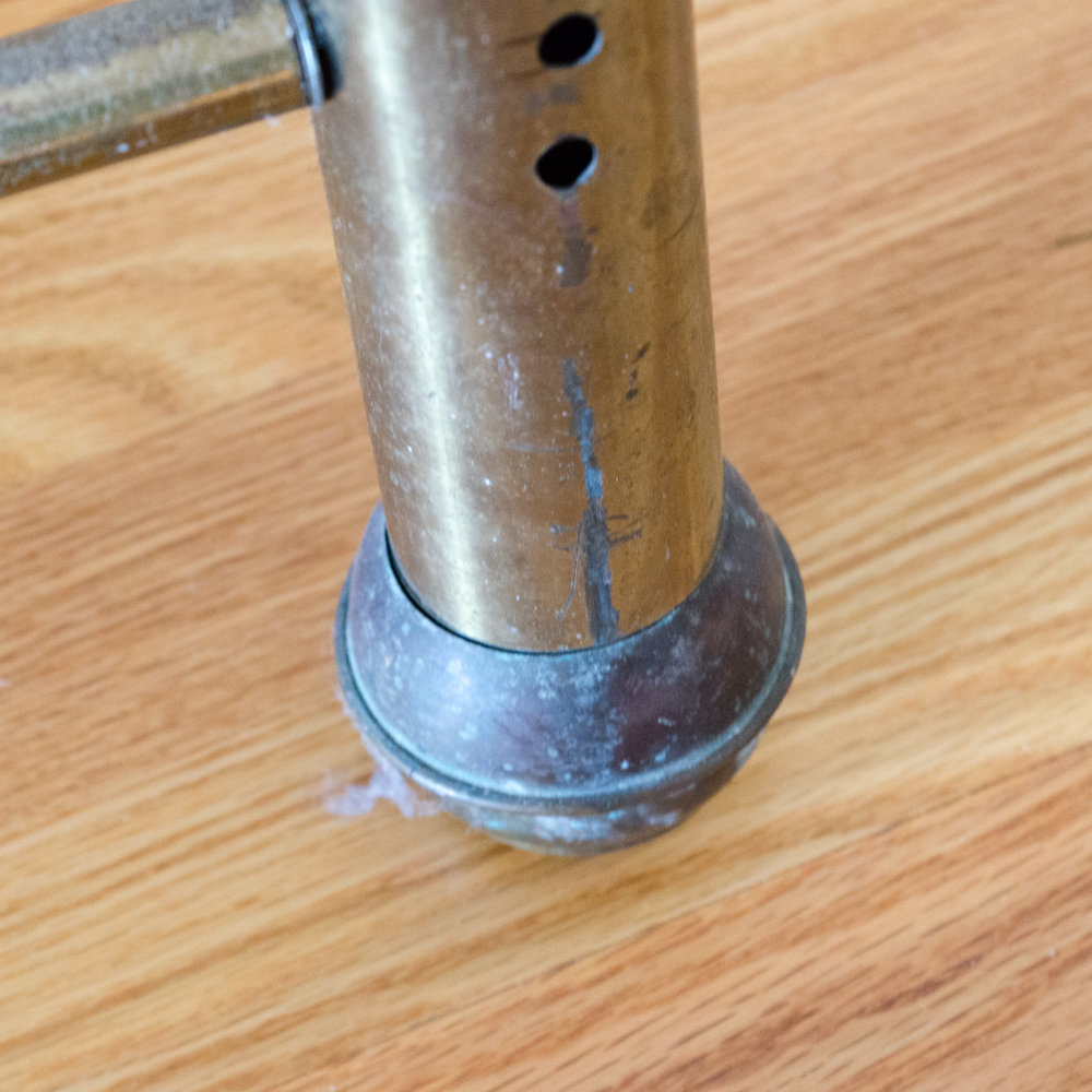 Brass Finished King Size Headboard and Footboard