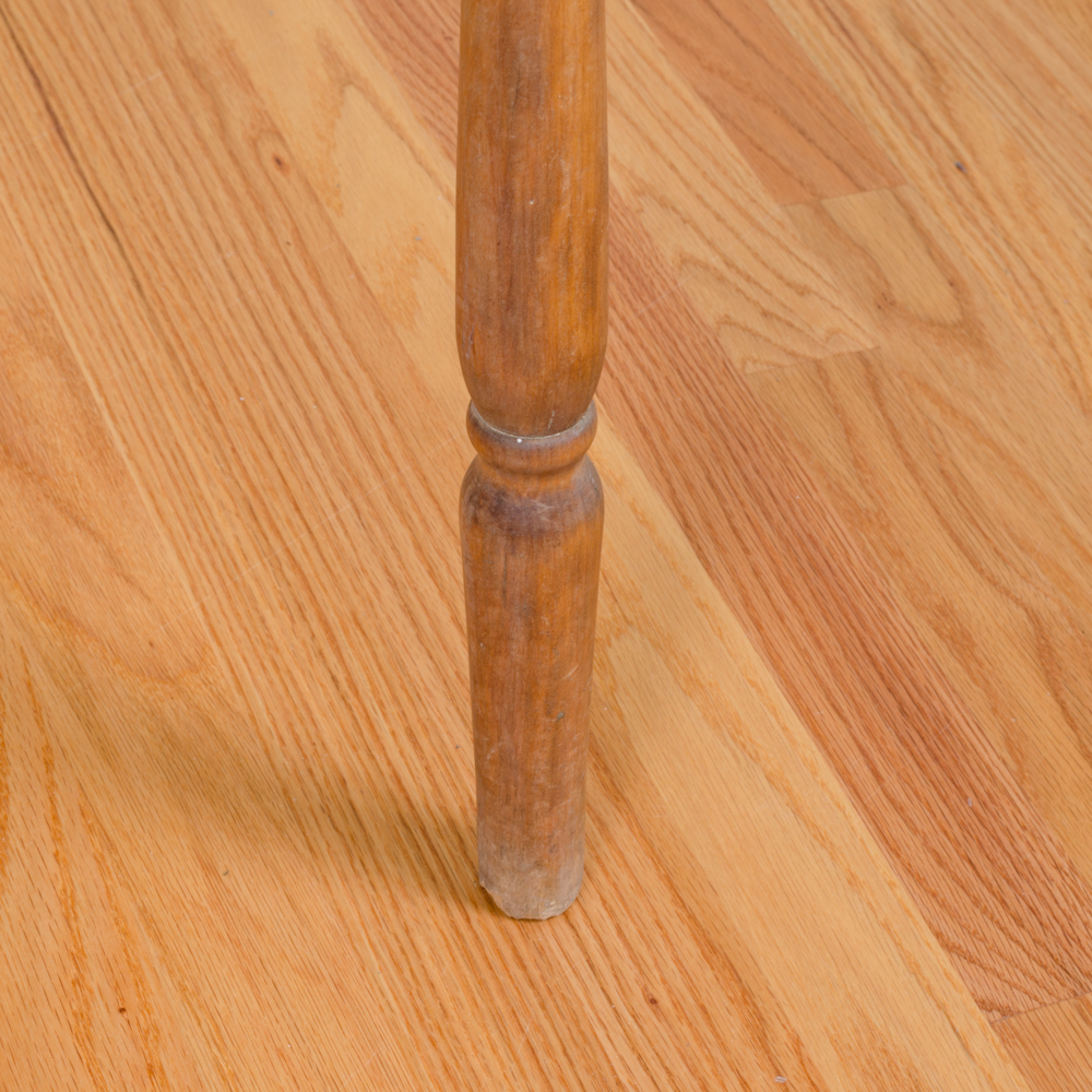 Vintage Wooden Drop-Leaf Side Table