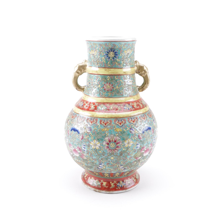 Chinese Hand-Painted Ceramic Vase