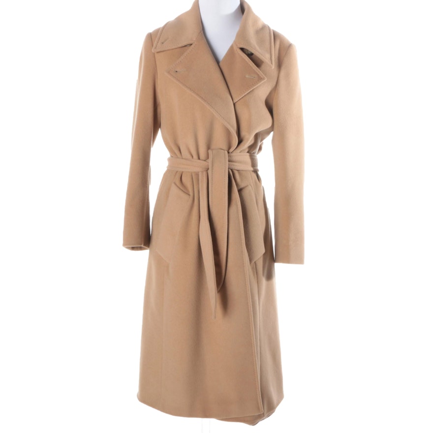 Women's Max Mara Tan Wool Blend Coat