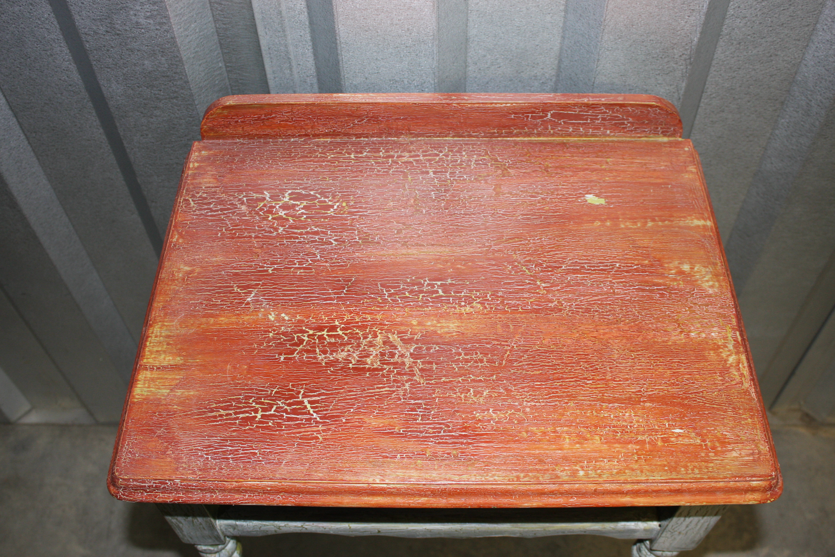 Vintage Painted Telephone Table and Chair