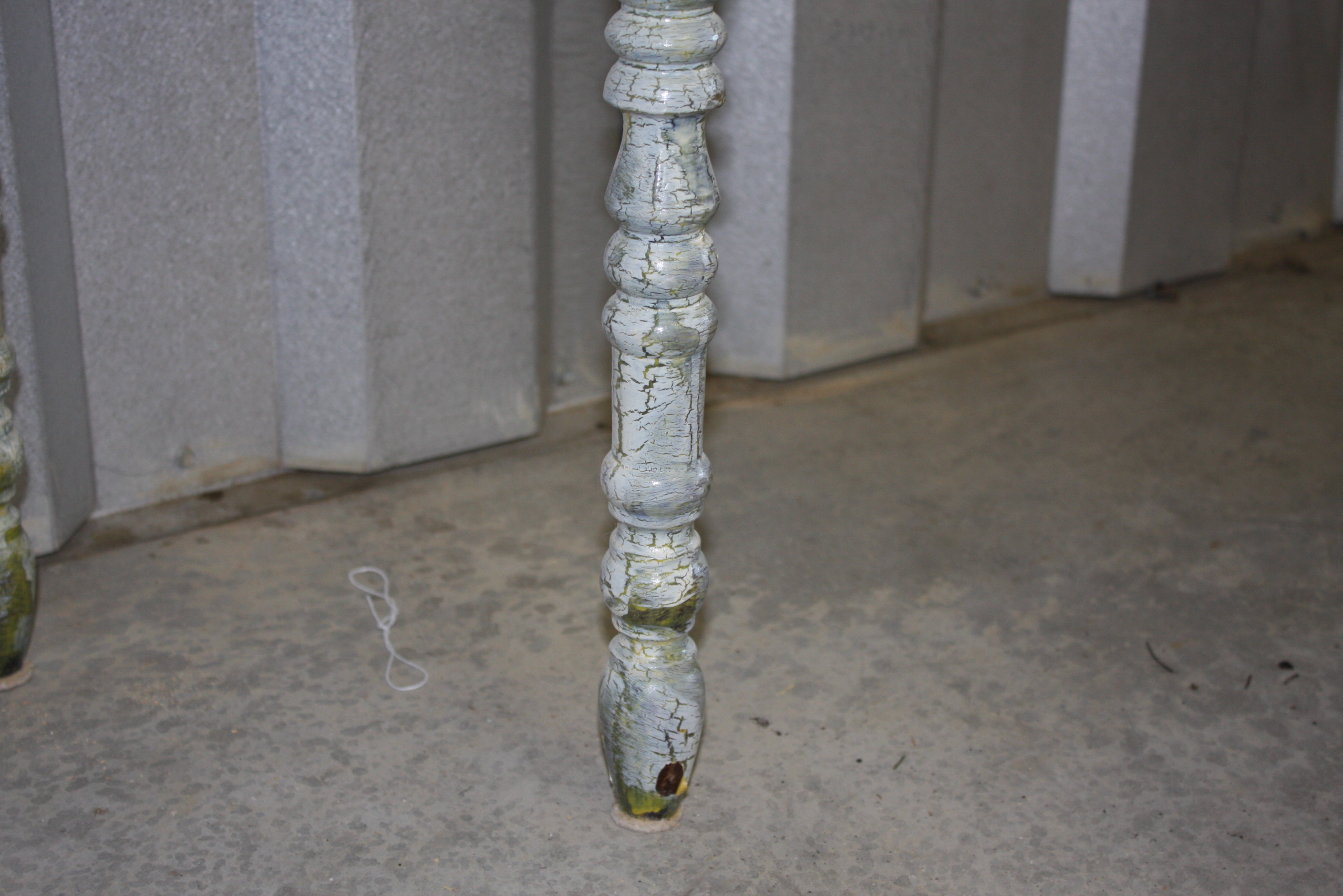 Vintage Painted Telephone Table and Chair