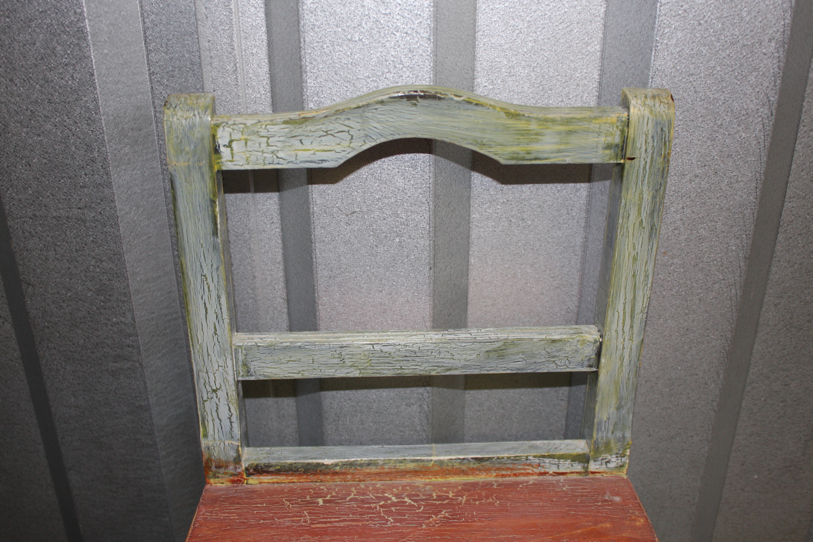 Vintage Painted Telephone Table and Chair