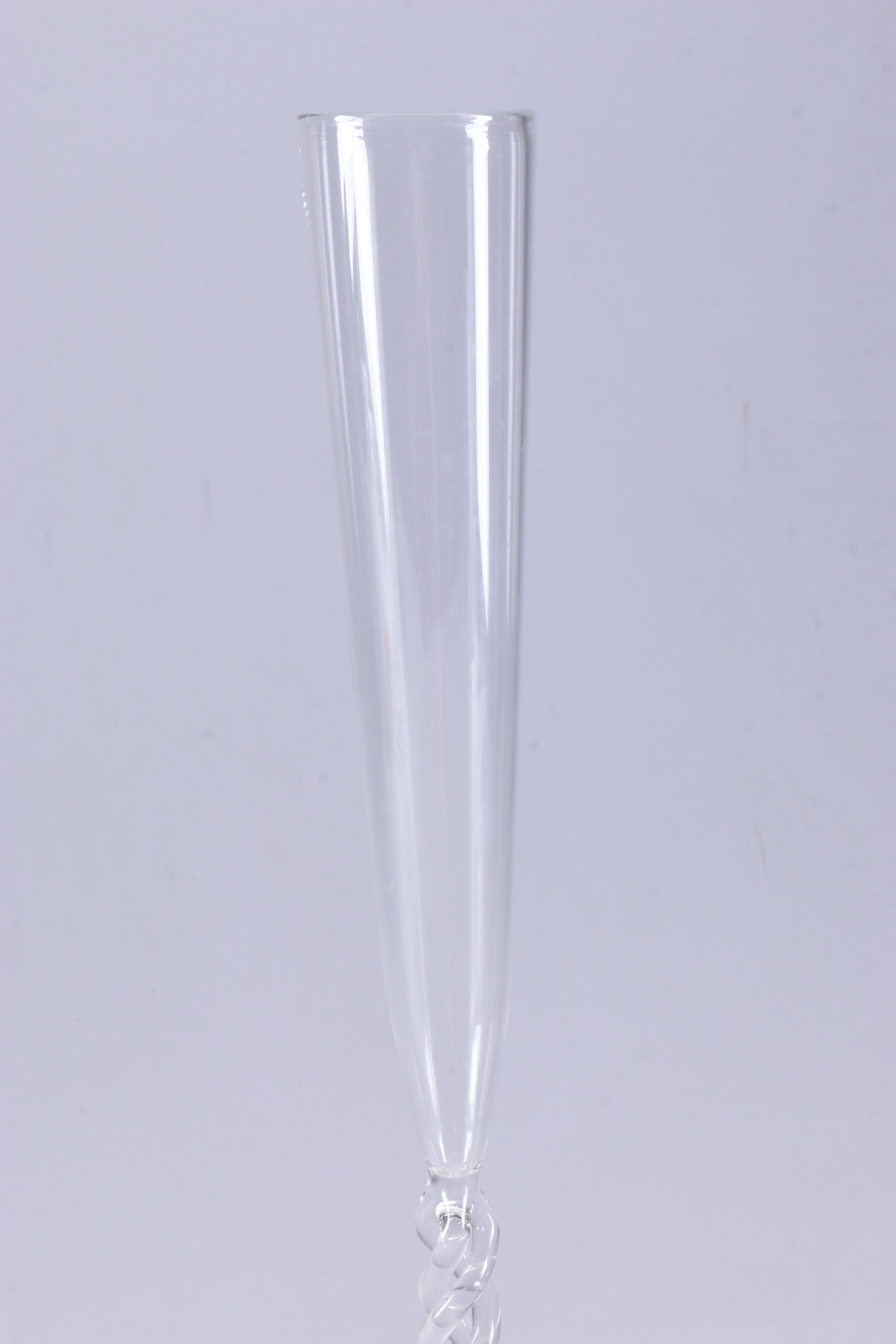 Modern Art Glass Champagne Flutes