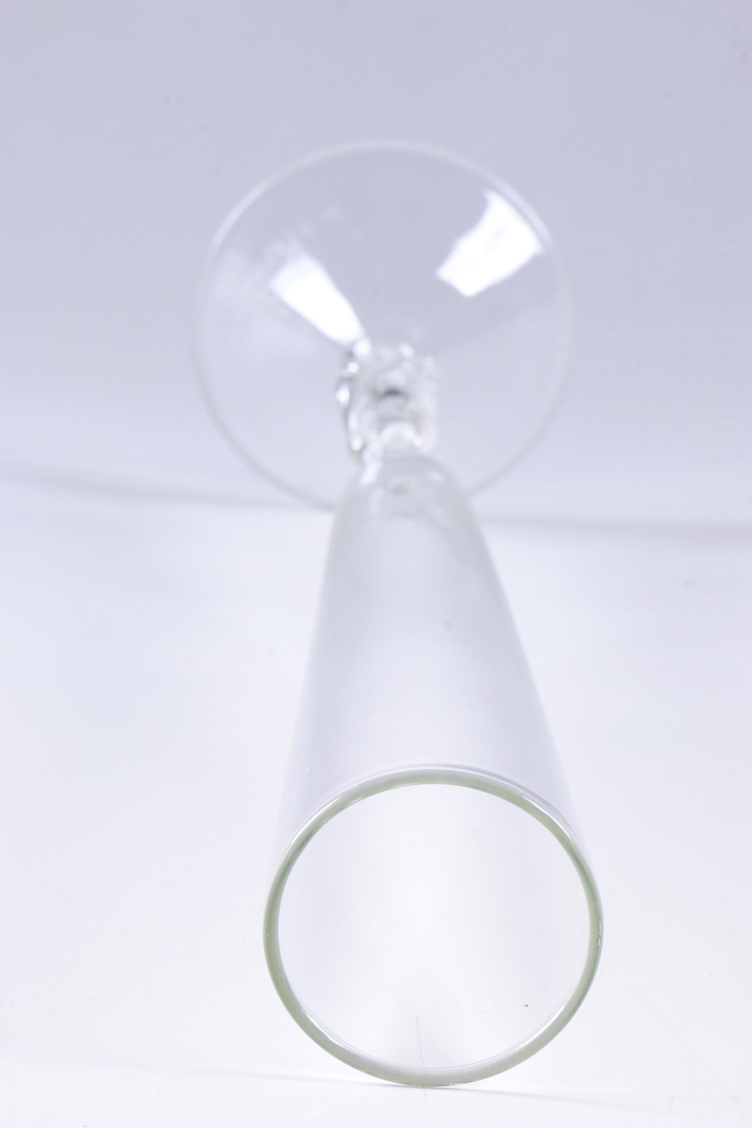 Modern Art Glass Champagne Flutes