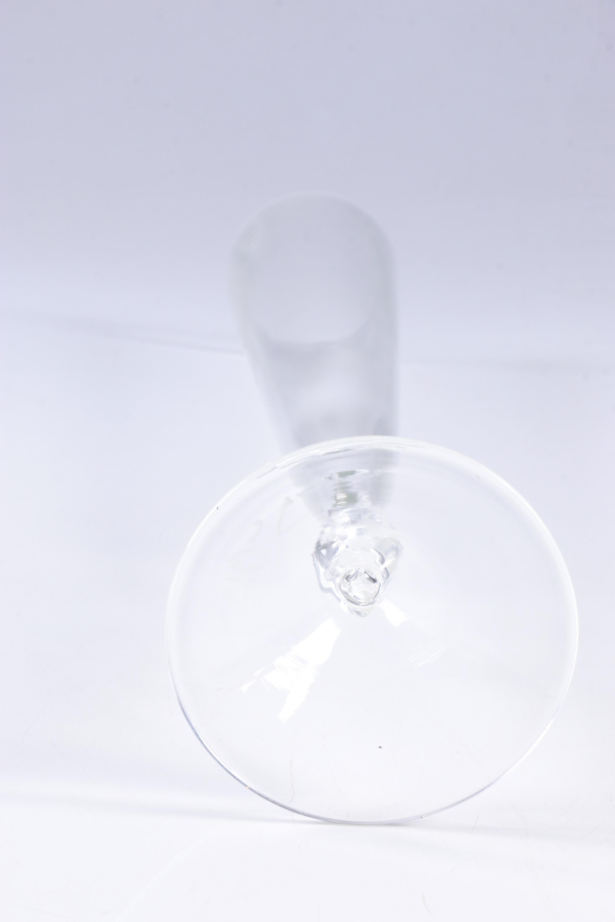 Modern Art Glass Champagne Flutes