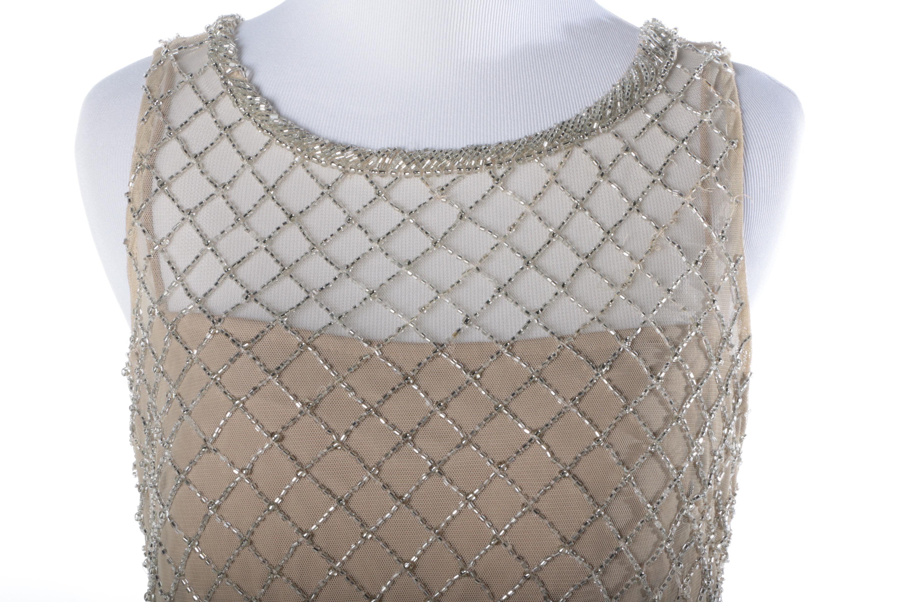 Aidan Mattox Beaded Evening Gown