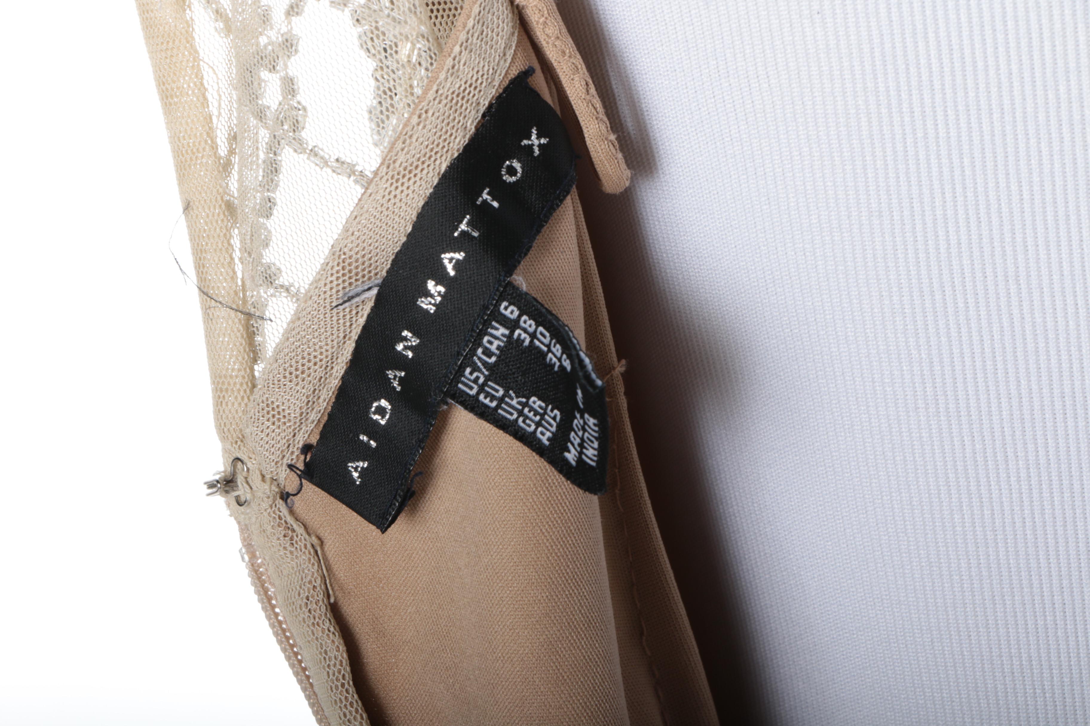 Aidan Mattox Beaded Evening Gown