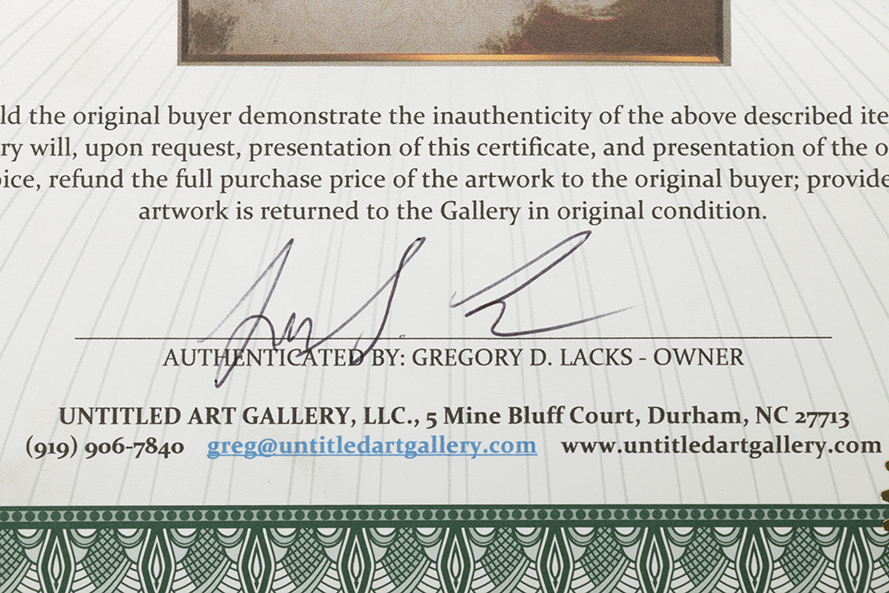 Andy Warhol Limited Edition Serigraph with Diamond Dust "Santa Claus"