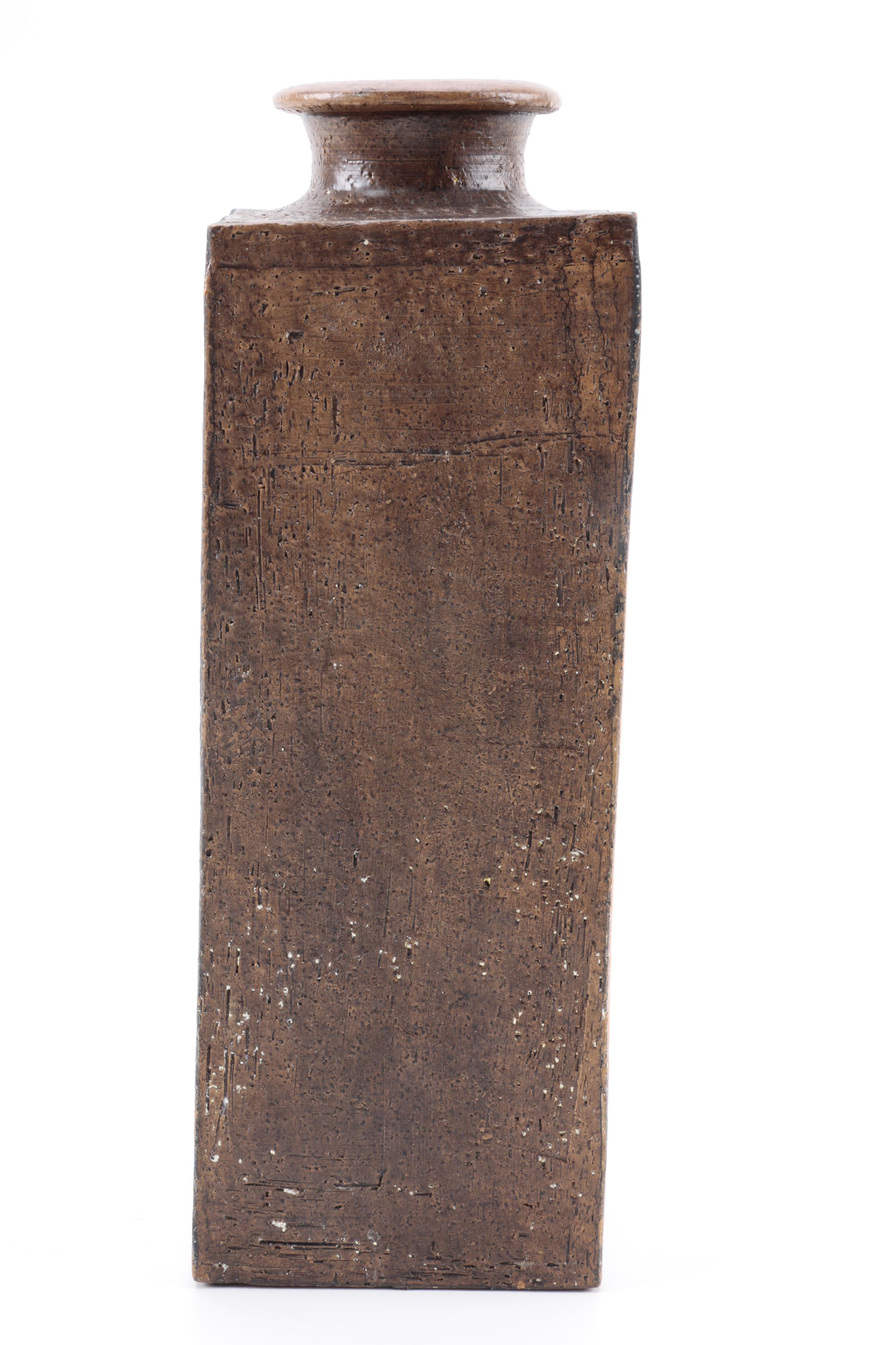 Hand Built Stoneware Bottle Vase