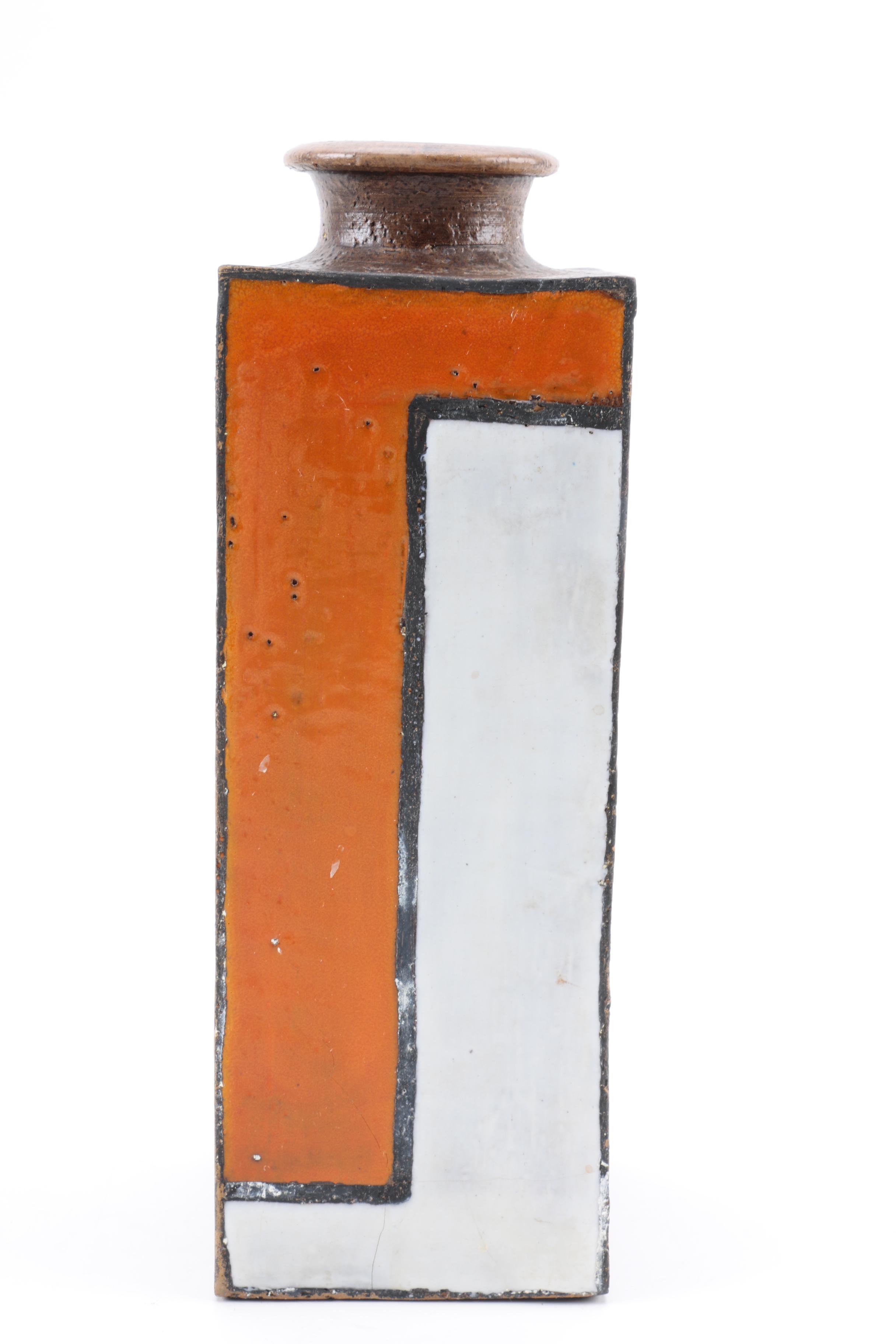 Hand Built Stoneware Bottle Vase