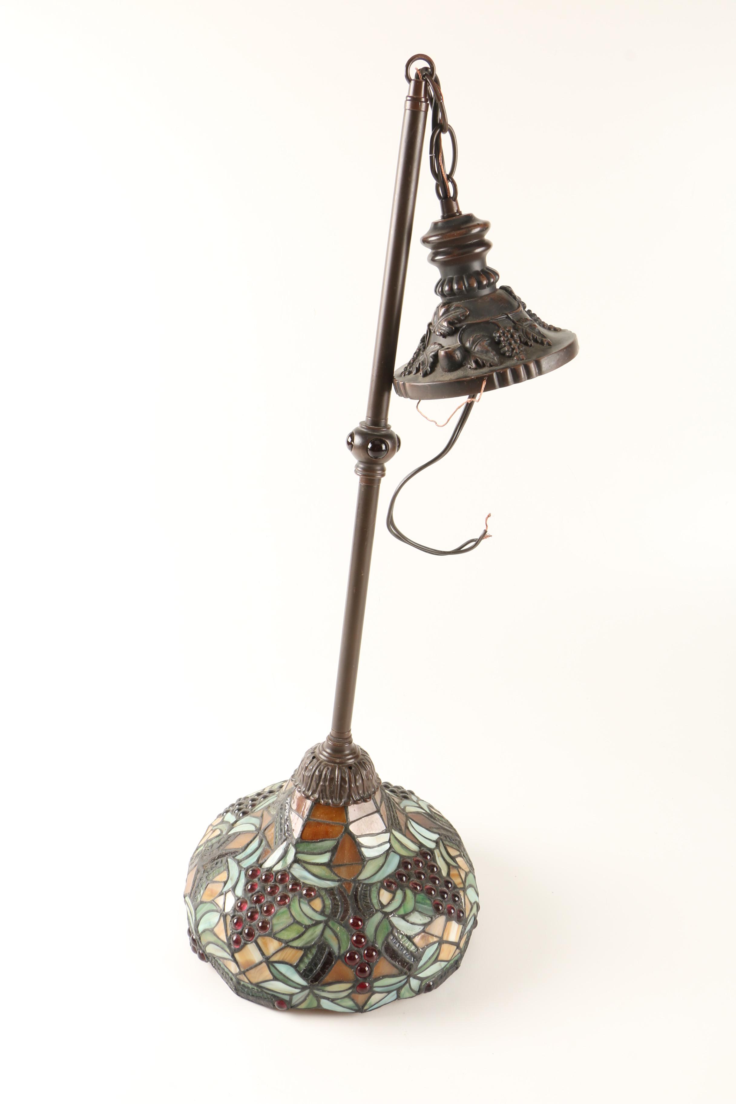 Stained Glass Hanging Pendant Light and Brown's Mule Chewing Tobacco Mold