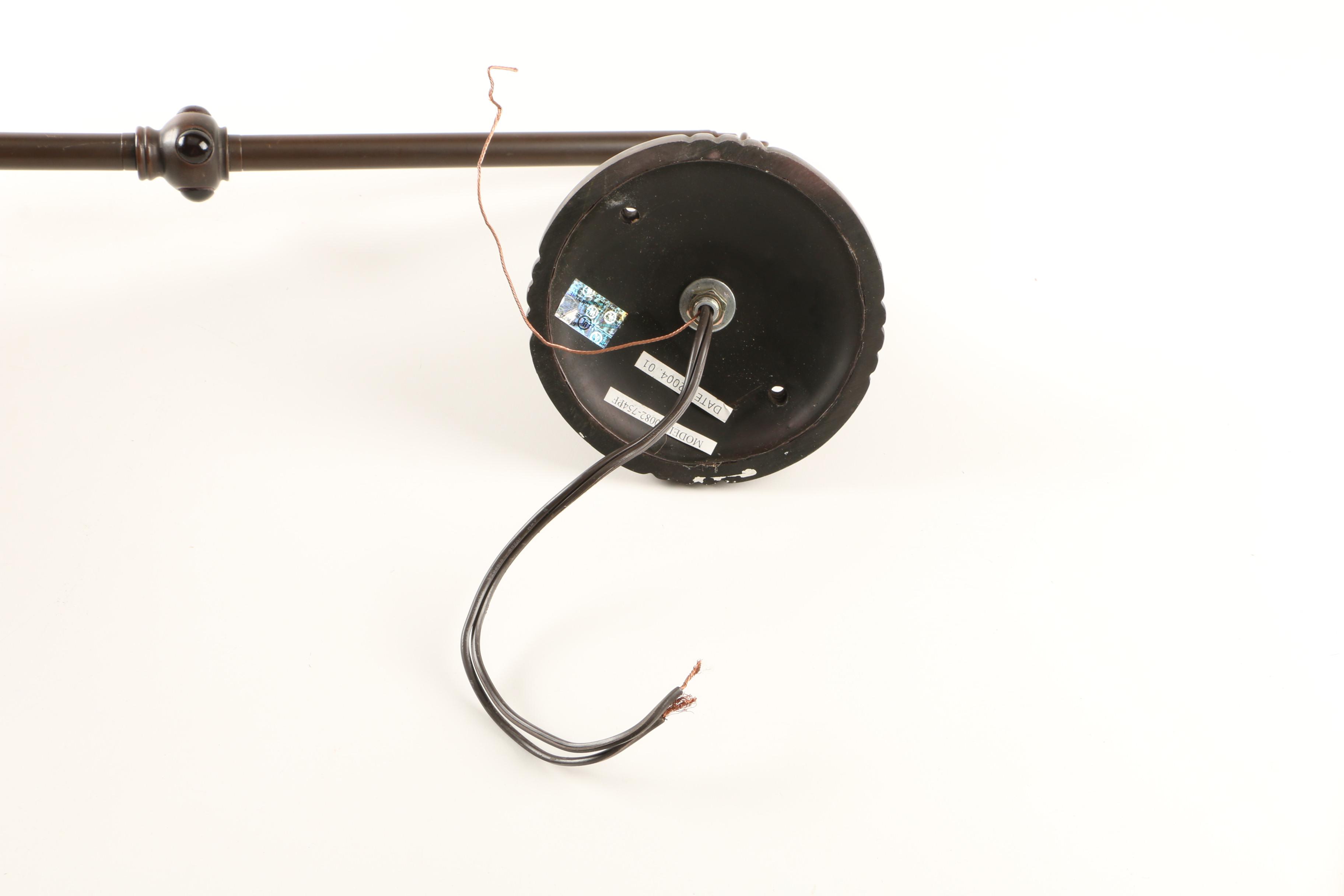 Stained Glass Hanging Pendant Light and Brown's Mule Chewing Tobacco Mold